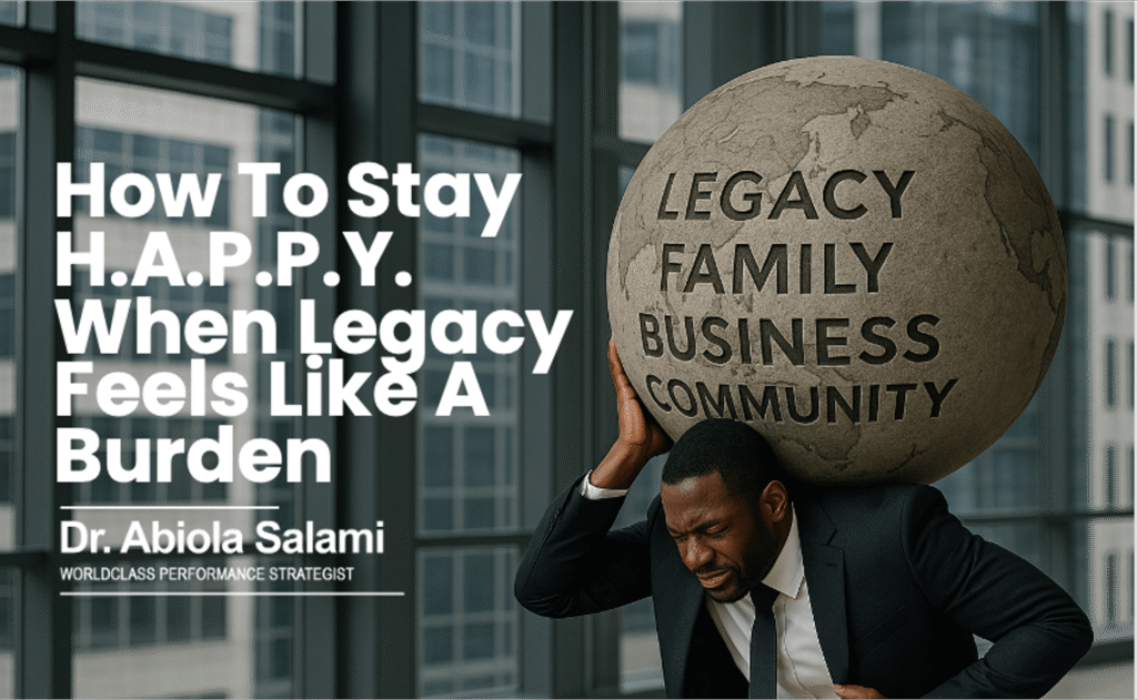 How To Stay H.A.P.P.Y. When Legacy Feels Like a Burden
