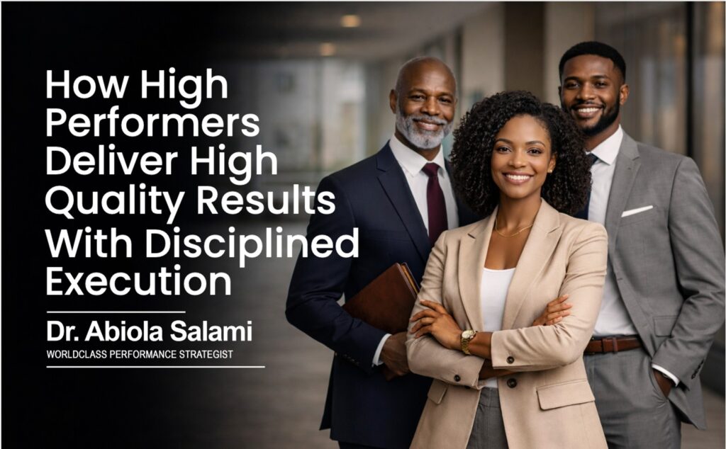 How High Performers Deliver High Quality Results with Disciplined Execution